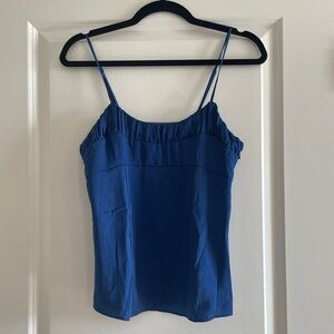Navy Satin Banana Republic Top